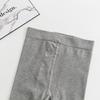 Girls' Cotton Dance Tights: Thin Vertical Stripes, White, Student-Friendly