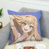 Pilow Cases Kitagawa Marin Couple Pillow Pillowcases 50X50 Decorative Pillows For Sofa Car Decoration Cushion Cover Luxury Anime