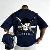 One Piece Cartoon Roronoa Solon Printed Cotton Tshirt 2026 Summer New Unisex Loose Casual