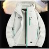 Detachable Hooded Raincoat Windproof Waterproof Jacket for Hiking Camping Outdoor Sports Men Women Three in One