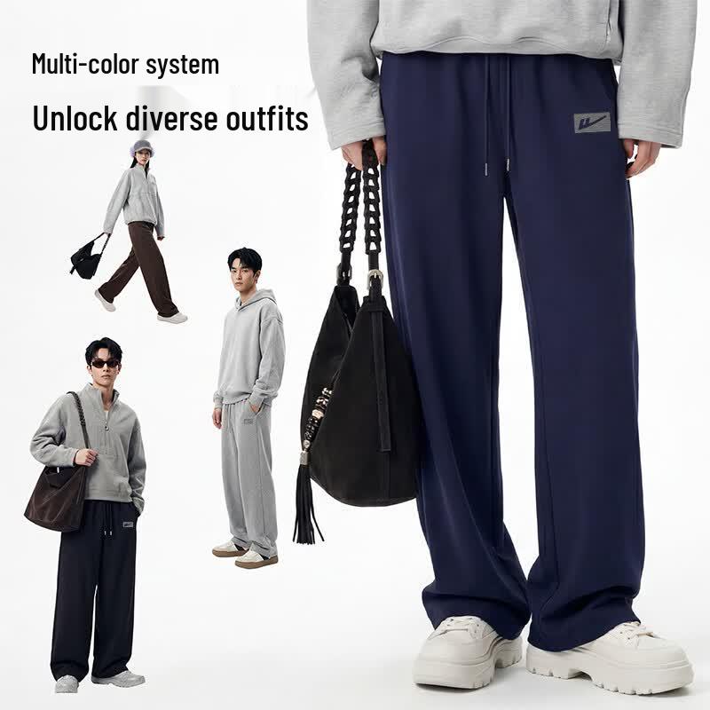 Warrior Men's Casual Wide-Leg Trousers