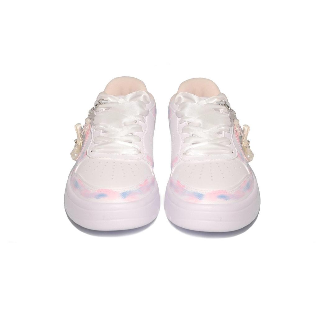 Li Ning Floating Boat Slip Resistant, Abrasion Resistant, Breathable Low top Skateboard Shoes Women's White AGCS420-6(Team747-)
