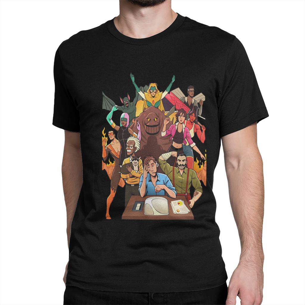Herren T-Shirt Dispatch Game Vintage Baumwolle T-Shirts Kurzarm T-Shirts Rundhals Kleidung Übergröße