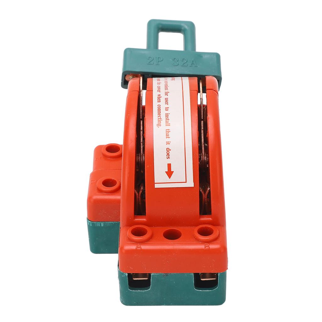DPDT Disconnect Knife Switch Power Reverse Change Over 2 Pole Double Throw AC220V 32A