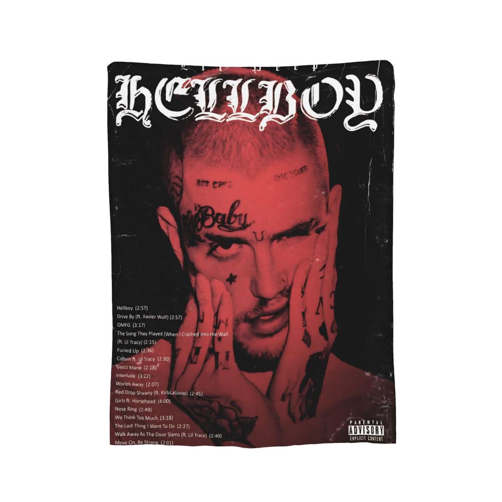 Lil Peep Cool Rapper Throw Blanket for Couch  Soft Fuzzy Plush Blanket 50x60 Inches Multiple Sizes Bedspreads for All Seasons