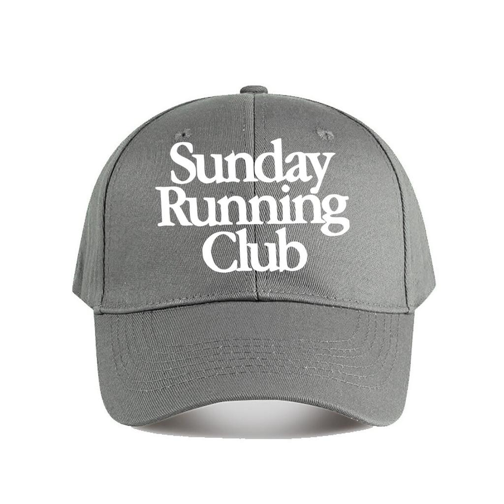 Sunday Running Club Text Baseball Cap Fashion Outdoor Sports Sunhat Unisex Snapback Cap WoUnisexs