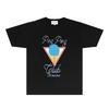 CASA Casablanca Short Sleeve T Shirt Couples Star Castle Letter Print Casual Loose Fit