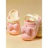 Children's Summer Indoor Non-slip Hole Shoes Bow Baby Beach Toe-cover Sandals