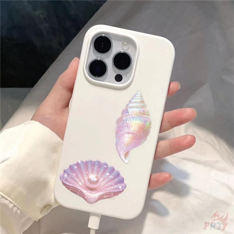 50Pcs/Set Shell Conch Starfish Pearl PET Stickers Waterproof DIY Fashion Doodle Decals Stickers
