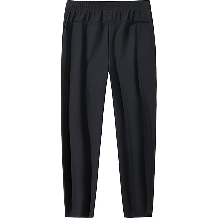 Anta Comfortable Casual Versatile Fleece Knit Sports Pants Women Bottoms Basic-Black 162447309N-1
