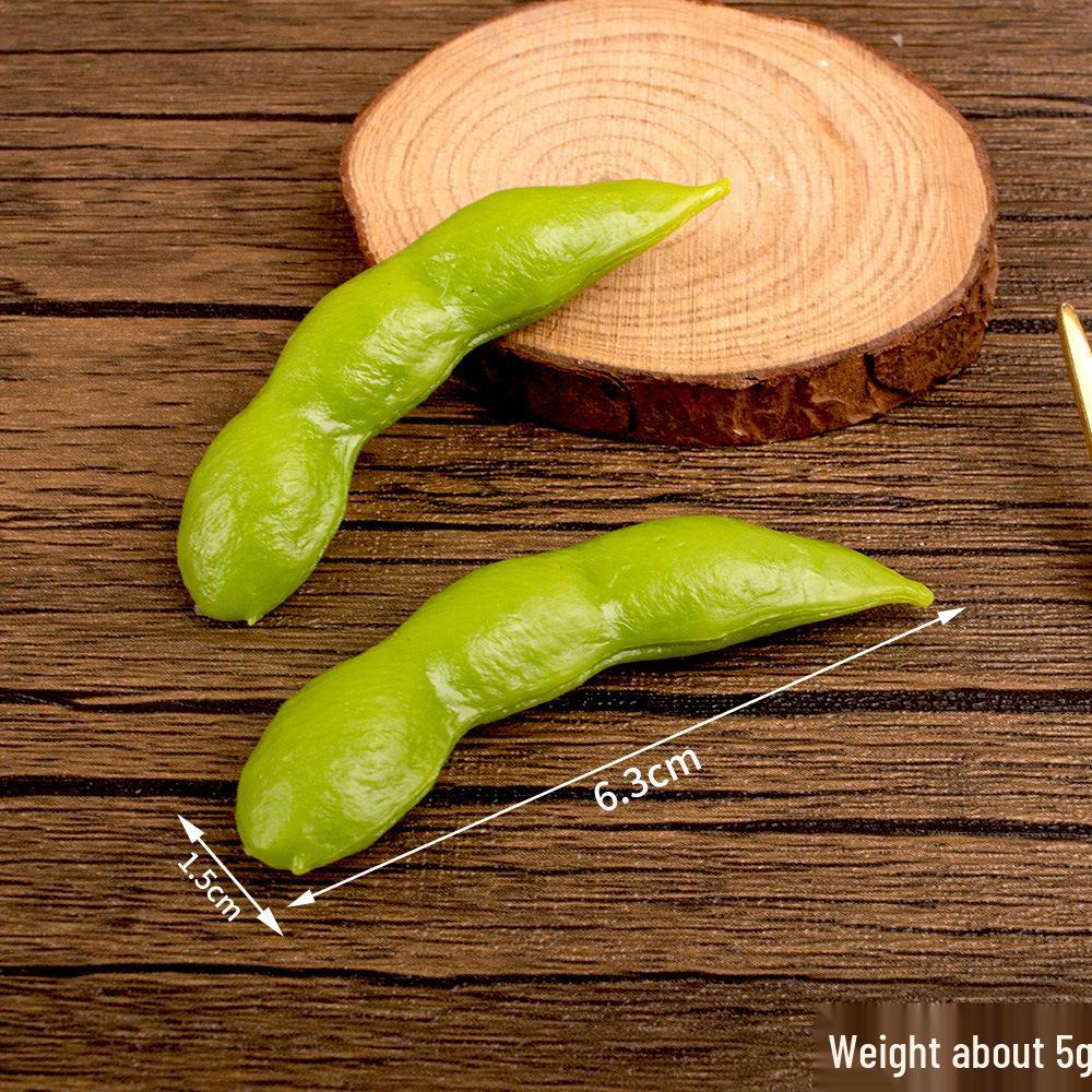 

Douyin Эдамаме 3D Поддельный Овощ Брелок Игрушка Подвеска