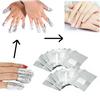 100/200/400Pcs Nail Polish Remover Foil Wrap Kit Soak Off Gel Remover with Cotton Pad Home Salon Nail Polish Removal Tools Kit