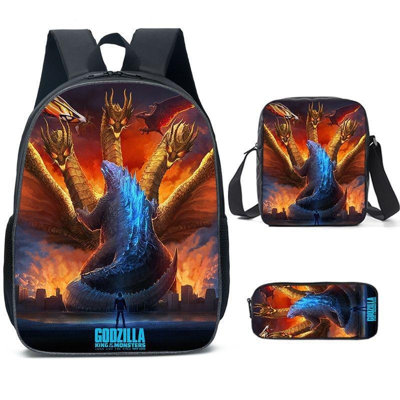 Shoulder Anime Cartoon Bag Pencil Case Kids School Pack For Daily Use
