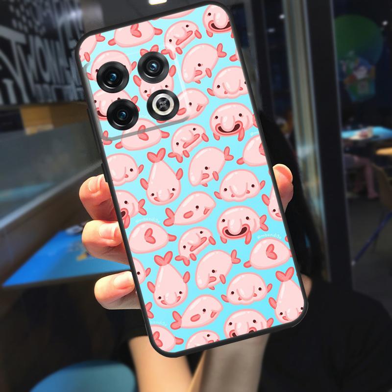 Cute Blobfish Funda For OnePlus 13R 13 12 R 11 9 10 Pro 8T 9RT 10T OnePlus Nord CE 4 2 3 Lite N20 N30 Case