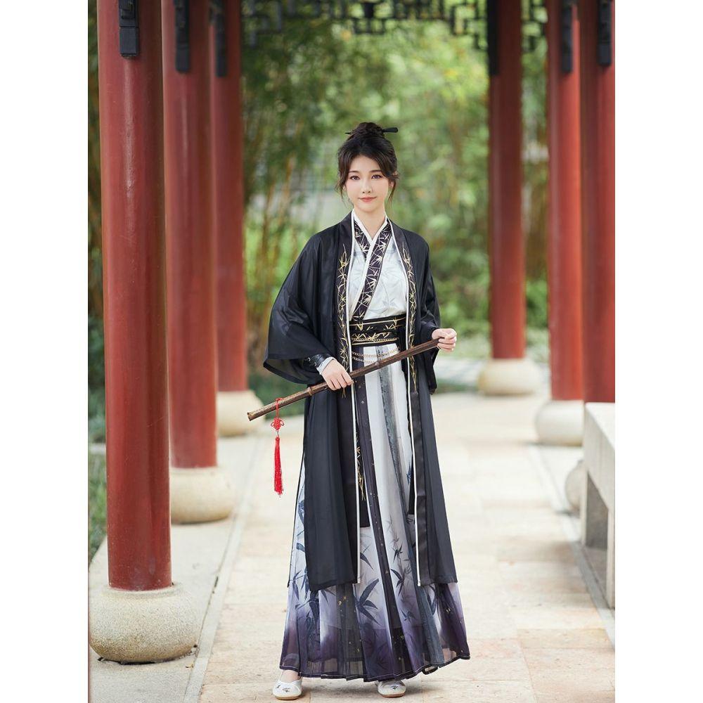 Chinese Song Dynasty Style Hanfu Embroidered Suit Chinese Ink Style Hanfu