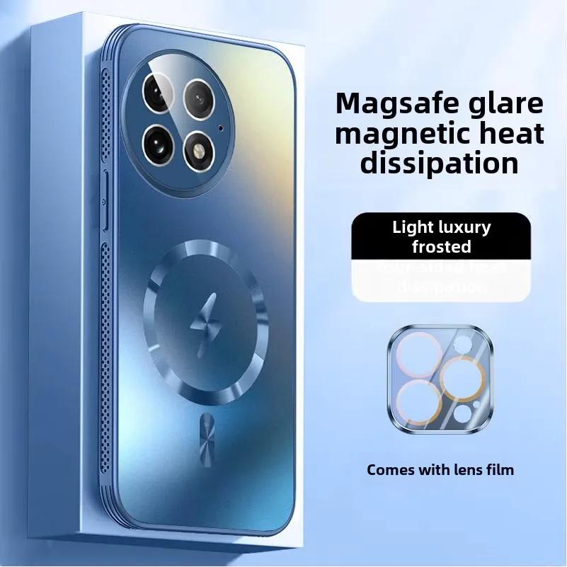 Magnetic Adsorption Heat Dissipation Case for OnePlus 13, Car Mount, Anti-Fall Protection