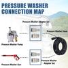 Karcher High-Pressure Washer Adapter Kit with 3/8" Swivel Joint & M22-14 Stainless Steel Quick Disconnect