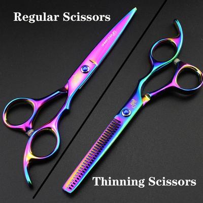 1PC Haarschneideschere Effilierschere Edelstahl Pro Salon Barber Schere Friseurset