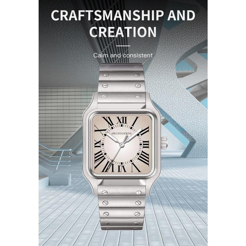 2025 New Hot Specht & Söhne Luxury 34MM Quartz Watch For Men & Women Watches Super Thin Steel Sapphire Crystal 50M Waterproof