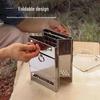 Portable Stainless Steel Camping Grill & Wood Stove