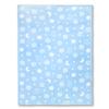 Un Doudou Made In Japan Baby Cotton Blanket, 85x115cm, Moon and Clouds, Saxe Pattern, 100% Cotton, Jacquard Weave, 1335SA