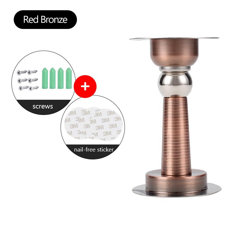 

NAIERDI Дверной стопор из нержавеющей стали для ванной комнаты Магнитный дверной стопор Прочный напольный настенный ветрозащитный дверной держатель Фурнитура