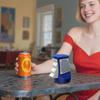 One-Handed Can Opener for Soda Beer Cans 3D Printed Bottle Opener Easy Aluminum Tab Remover for Kids Seniors Fun Kitchen Bar Accessory