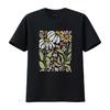 Boho Wildflowers Floral Nature Flower For Women Lover T Shirt Vintage Washed Streetwear Top For Everyday Wear Versatile