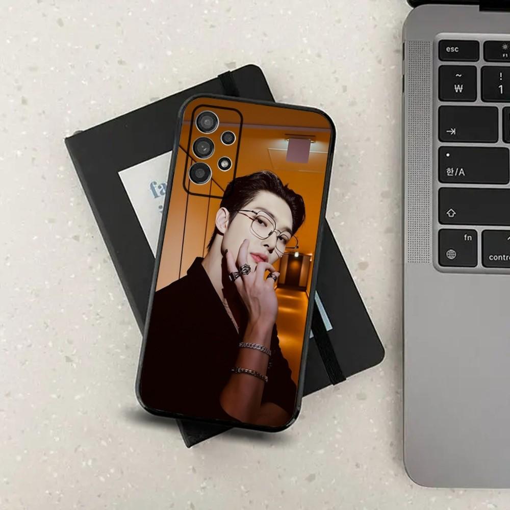 Hot A-ATEEZ Kpop Phone Case For Samsung S24,S21,S22,S23,S30,Ultra,S20,Plus,Fe,Lite,Note,10,9,5G Black Soft Cover Samsung S9