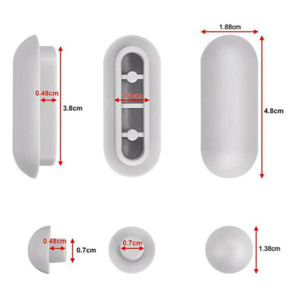 10pcs Toilet Lid Plastic Antislip Gasket Toilet Seat Shock-Proof Buffers Rubber Pad Cover Bumper Shock Bathroom Fixtures