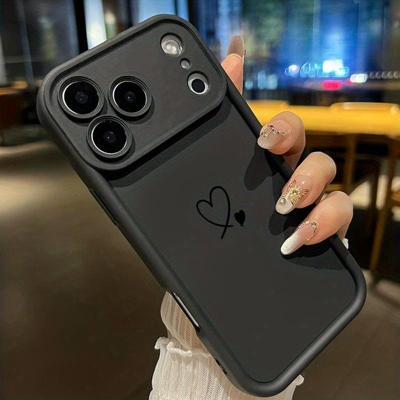Fashionable Line Heart-shaped Pattern Suitable Phone Case For iPhone 17 Pro Max 16E 15 Pro 14 13 12 11 Mini AIR XS XR XS 8Plus a