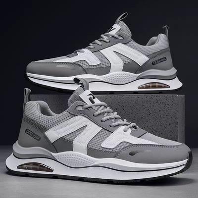 Herren Sneaker Outdoor Casual Schnürschuhe Herren 2025 Atmungsaktiv Rutschfest Plateau Lauf Sport Bequeme Papa Schuhe Herren