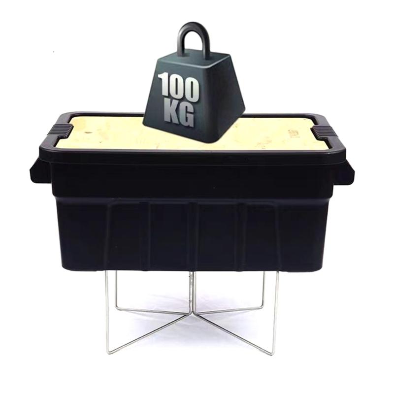 Outdoor Camping Coolers Stand Folding Coolers Stand Camping Pots Stand Foldable Box Stand Light Weight Water Tanks Stand