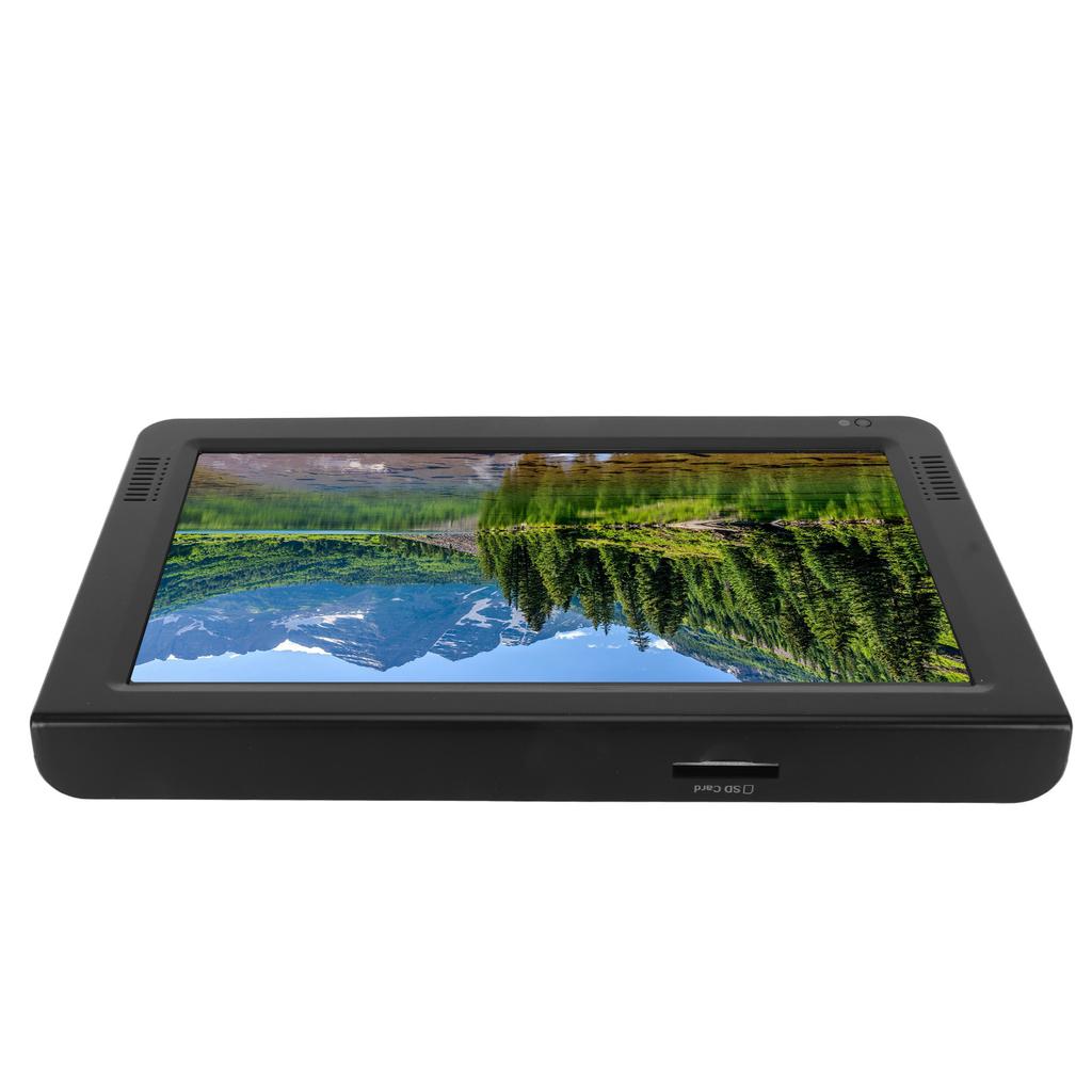 Télévision Portable 10 Pouces 16:Lecteur vidéo multimédia HD rechargeable 9 pouces TFT LED 1080P pour la maison et la voiture