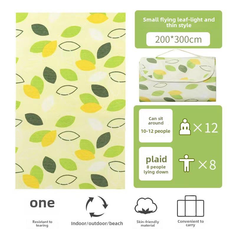 

Толстый водонепроницаемый нетканый коврик для пикника и пляжа на открытом воздухе, влагостойкий для кемпинга 2m x 3m