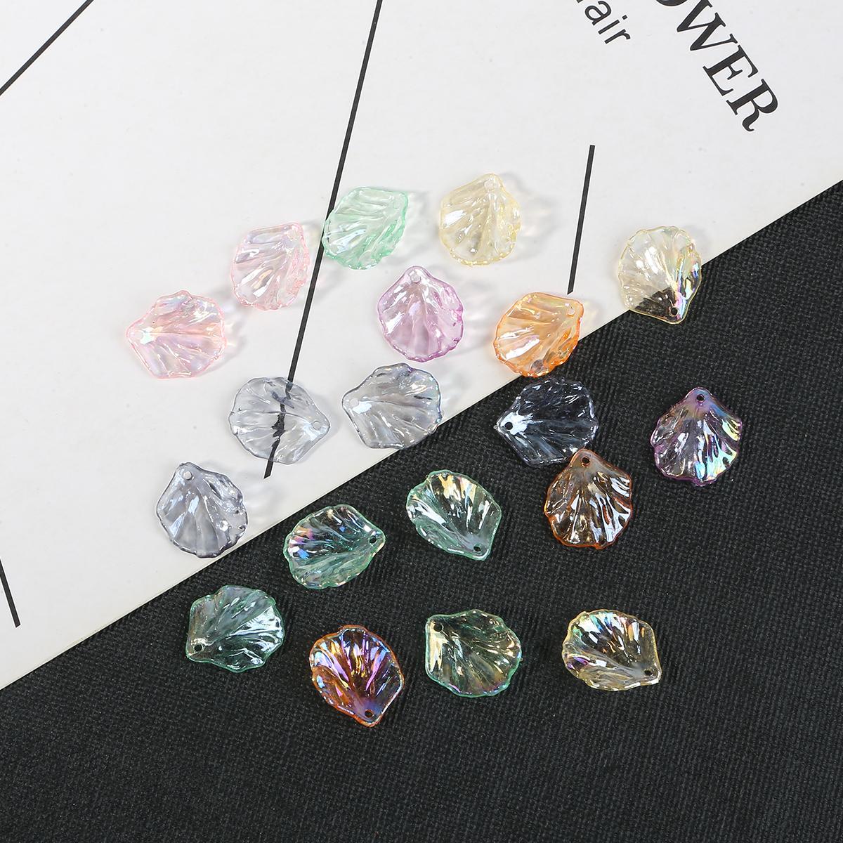 

20 шт., АБС-акрил, имитация ракушки, кулон с лепестками пиона, подвесные бусины для изготовления ювелирных изделий, антикварные аксессуары для заколки для волос 15×17mm разноцветный