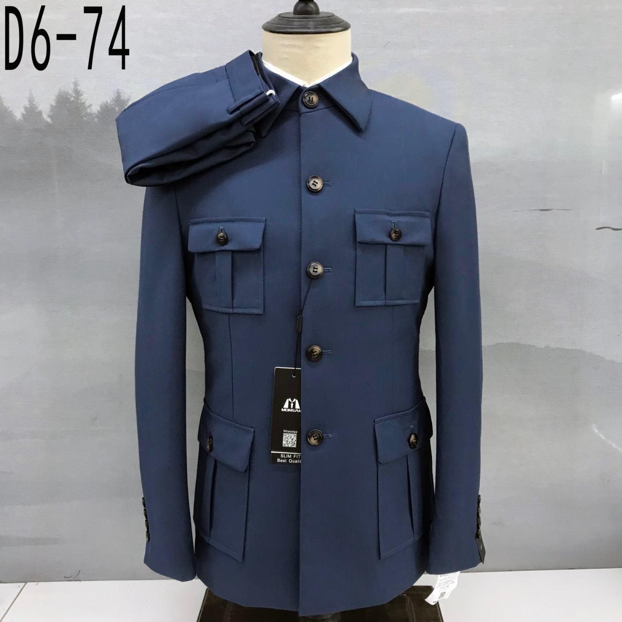 Men`s 2026 Mandarin Collar Suit Set: