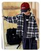 Boy's Spring & Autumn Plaid Hooded Long-Sleeve Shirt Jacket