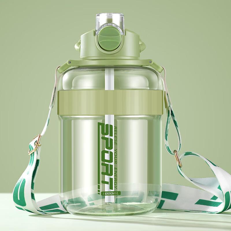 NuFeng Large Capacity Portable Straw Water Bottle