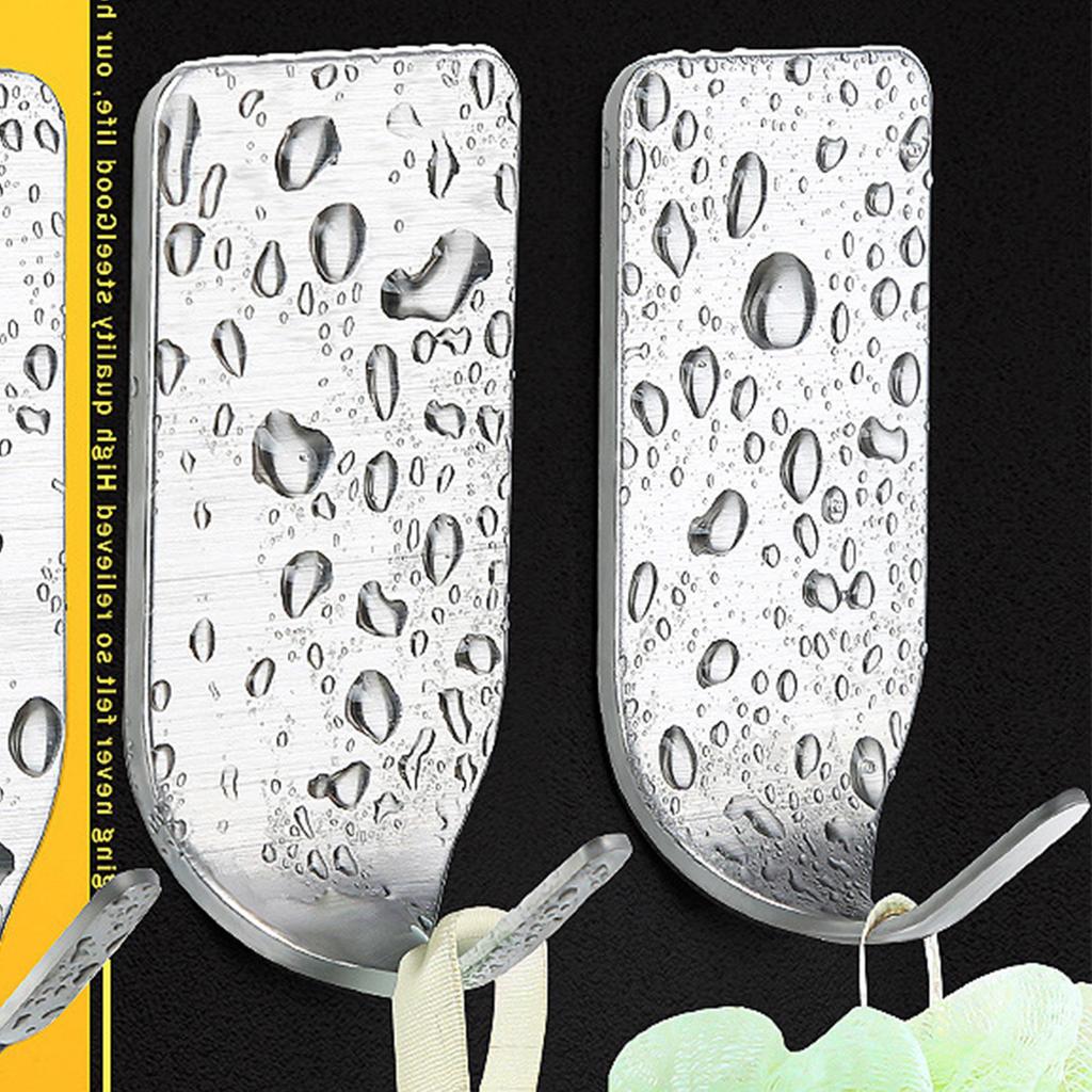 8 Stück Wandhaken 304 Edelstahl Starker Klebehaken für Badezimmer Küche Schlafzimmer Schlanker Haken 4x2,5x0,3cm