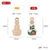 YT zinc alloy oil dripping small pendant, bracelet pendant, Christmas zinc alloy small size pendant
