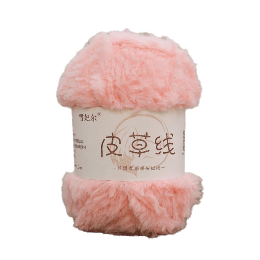 Long Plush Faux Fur Yarn Thickness Knitting Yarn Thread New Fluffy Mink Yarn  DIY Crocheting Hat