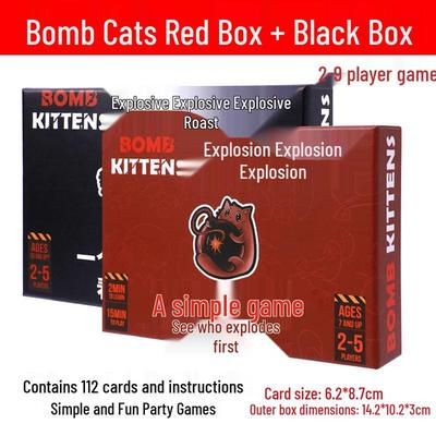 Exploding Kittens Zweisprachiges Katzen-Brettspiel: Anti-Mensch-Kartenspiel für Erwachsenenpartys