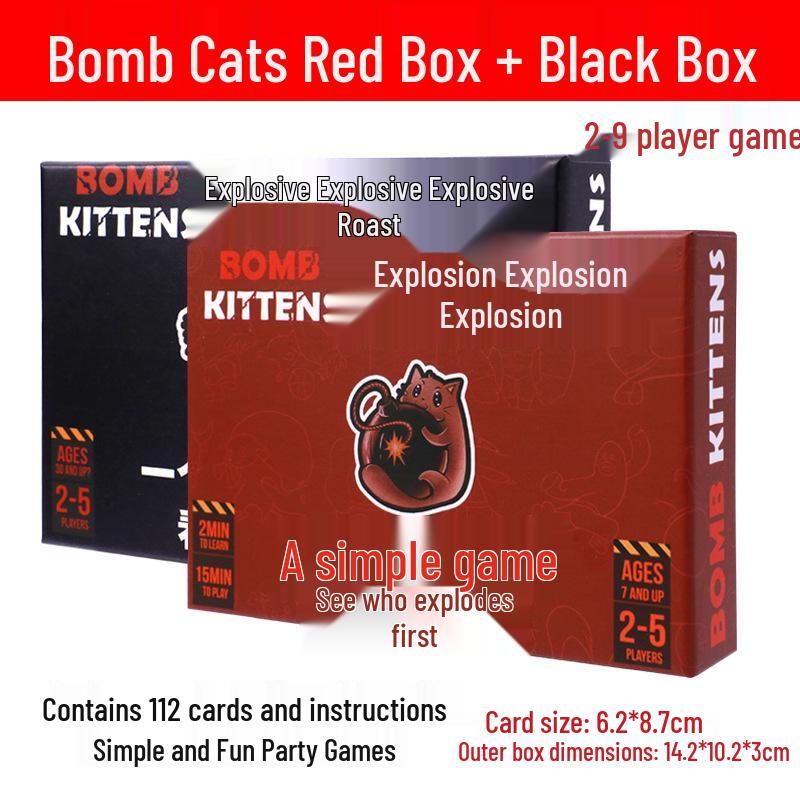 Exploding Kittens Gioco da Tavolo Gatti Bilingue: Set di Carte Anti-Umano per Feste per Adulti