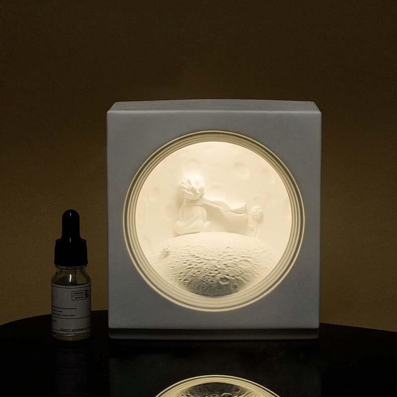 Miling The Little Prince Aroma Diffuser Night Light Gift Box