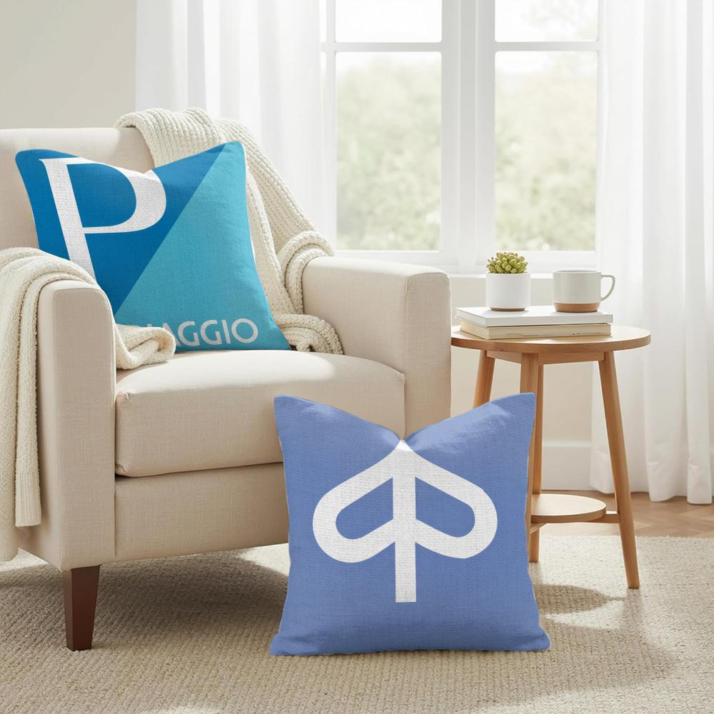 Classic PPiaggio Cushion Cover Natural Linen Organic Fabric DoubleSided Printing Couch Pillow Covers Home Decor
