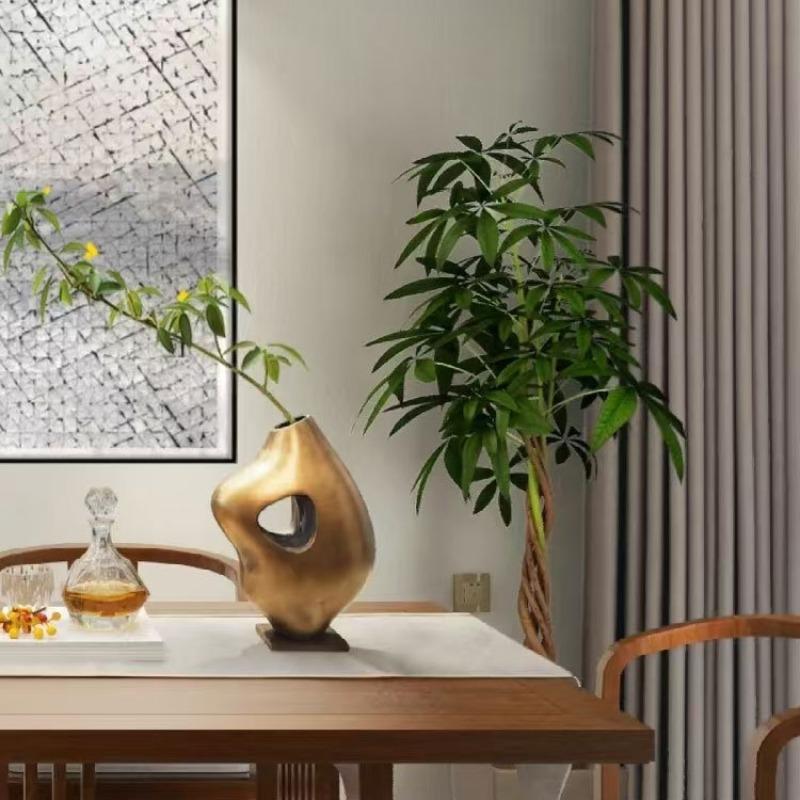 Luxury Vases Living Room Desktop Flower Bottle Simple Nordic Bedroom Decoration Vases Modern Home Decoration Flower Vessel