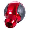 Arenbel 5 Speed Car Gear Lever Shift Knob Head PU Stick Shift Handle Fit Most Manual Automobiles Red Black