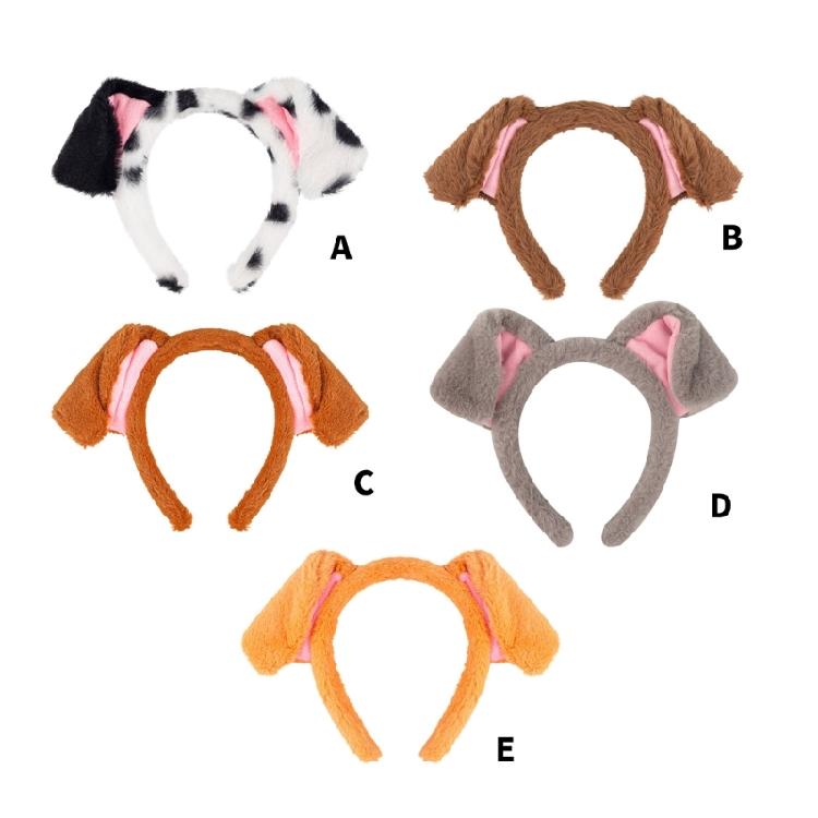 Adorkable Headband Cartoon Puppy Hair Hoop Eye-catching Headpiece Headwear for Halloween Cosplay Role Play