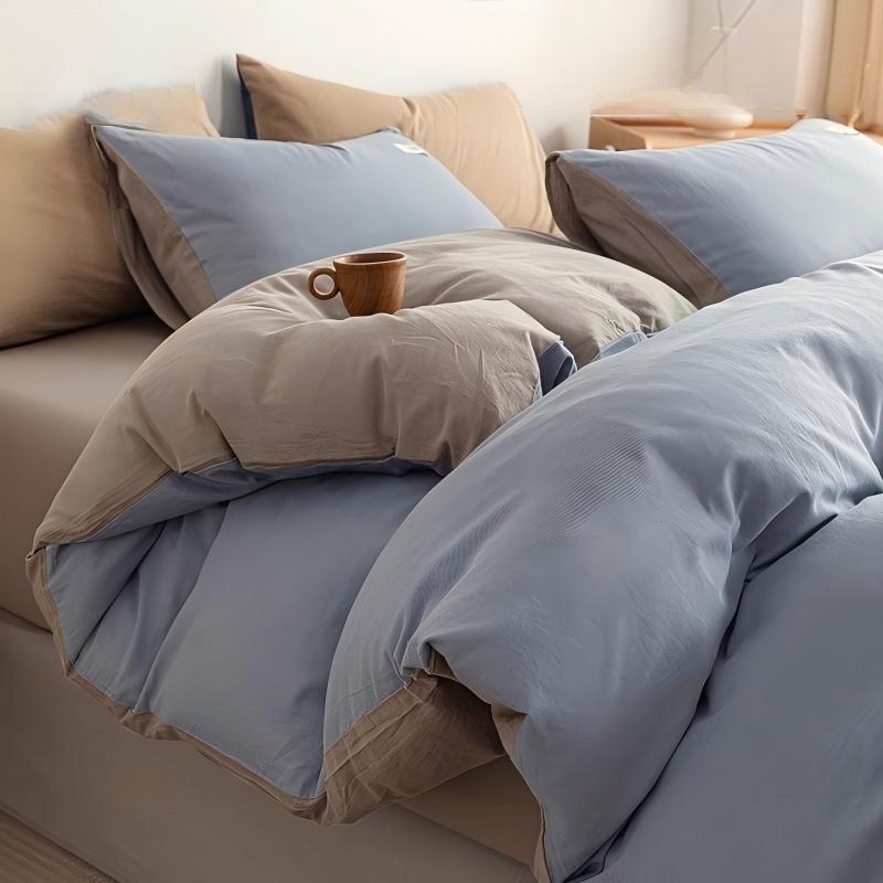 LISM 4-Piece Flat Sheet Bedding Set